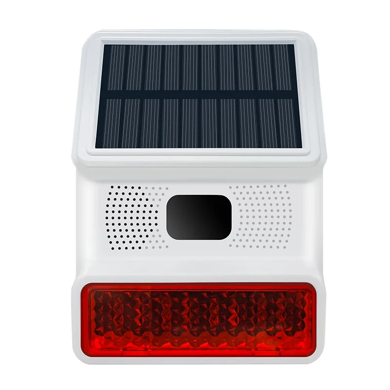 433MHZ Wireless Solar Powered Sound Light Outdoor Flash Alarm