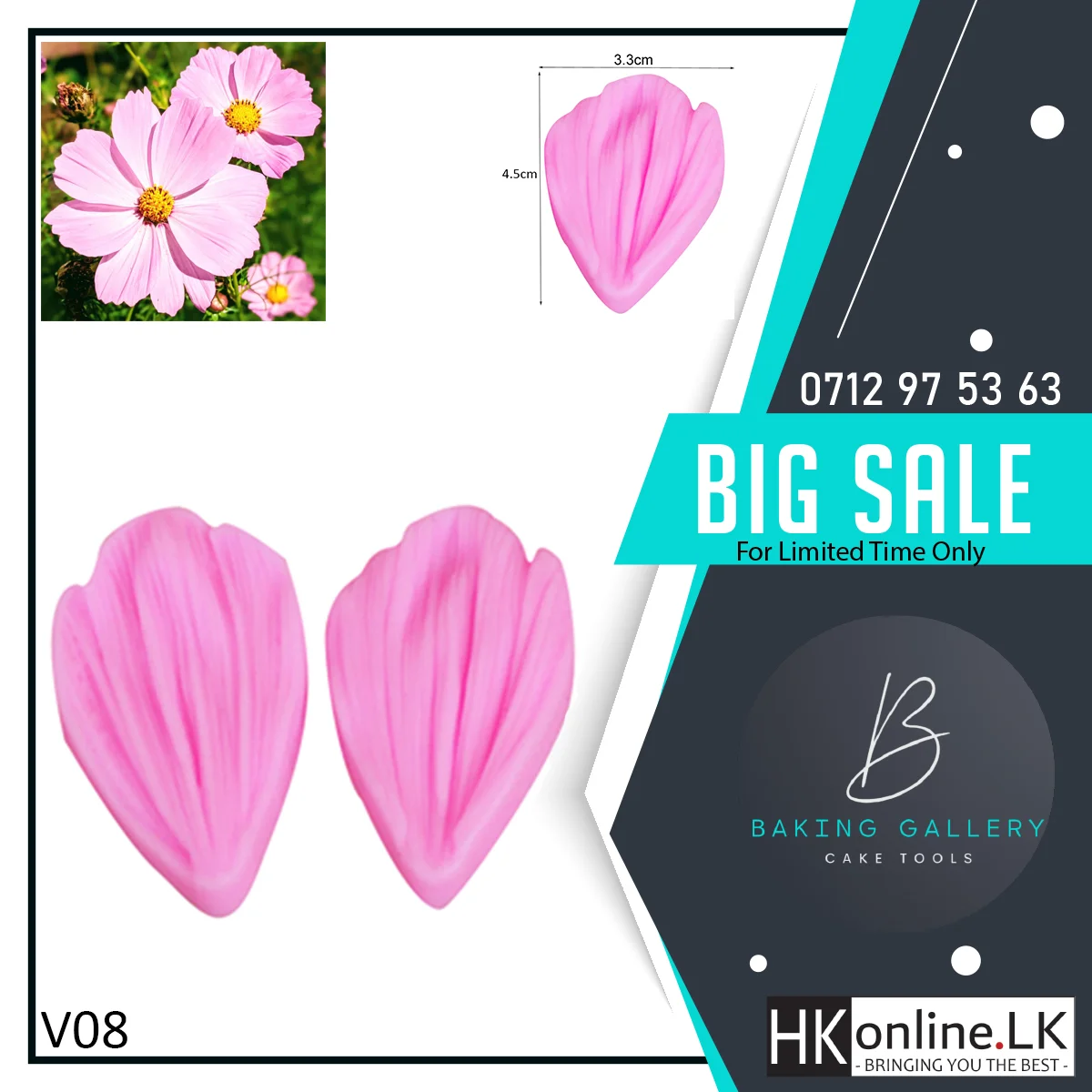 Cosmos Flower Veiner V08 (High Quality)