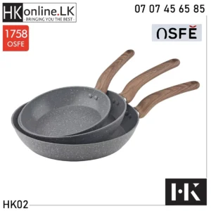 OSFE 3Pcs Frying Pan Set (20cm, 24cm, 28cm) - No Lids