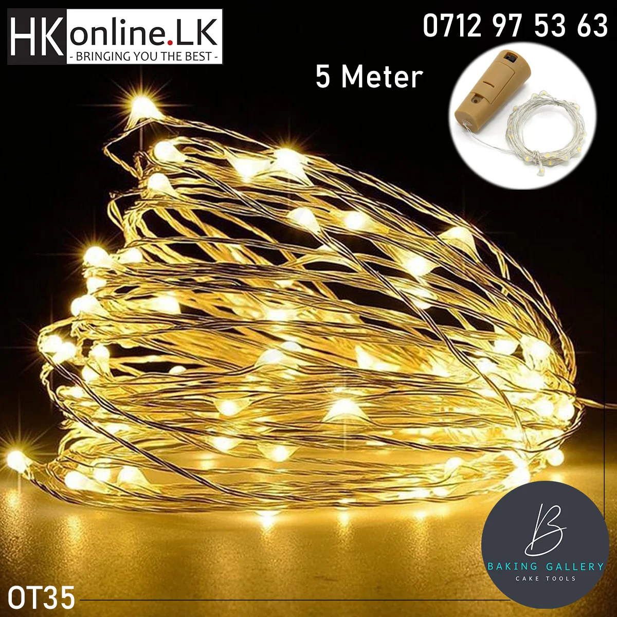 Fairy Lights 5 Meter (Silver Wire)