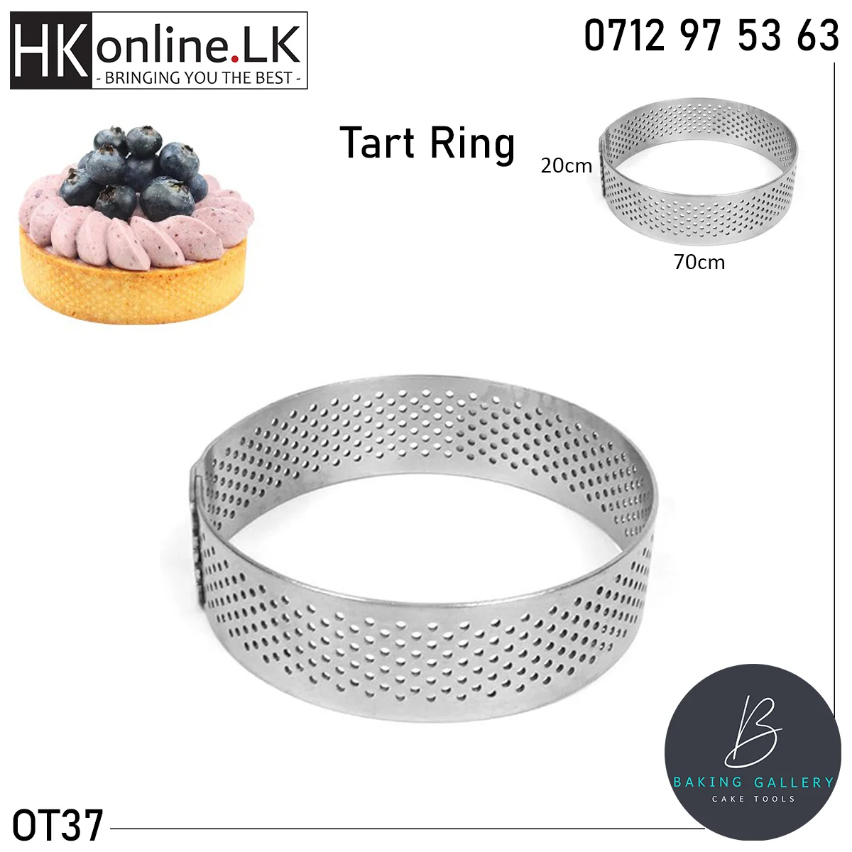 Tart Ring - Round (20mmx70mm)