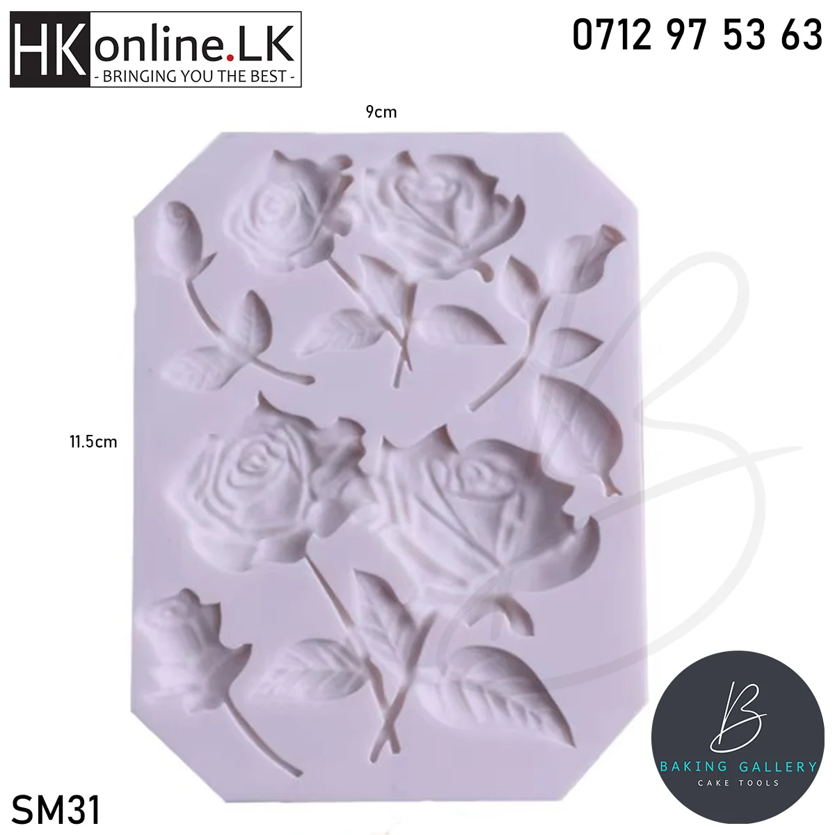 Rose Silicone Mold SM31